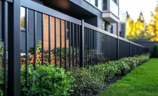 Alu Zäune aus Polen mit Montage