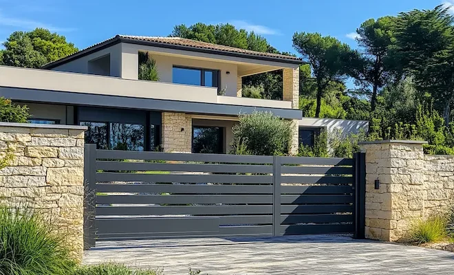 Zaun aus Polen mit Montage