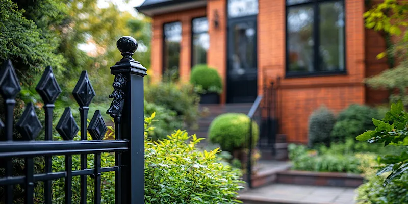 Modern Zaun aus Polen