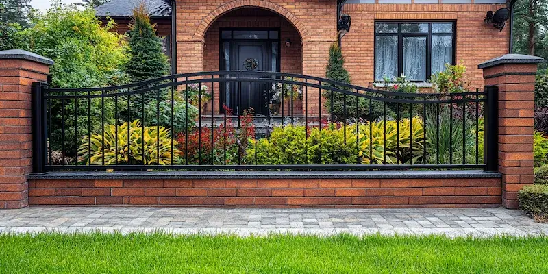 Polnische Metallzäune